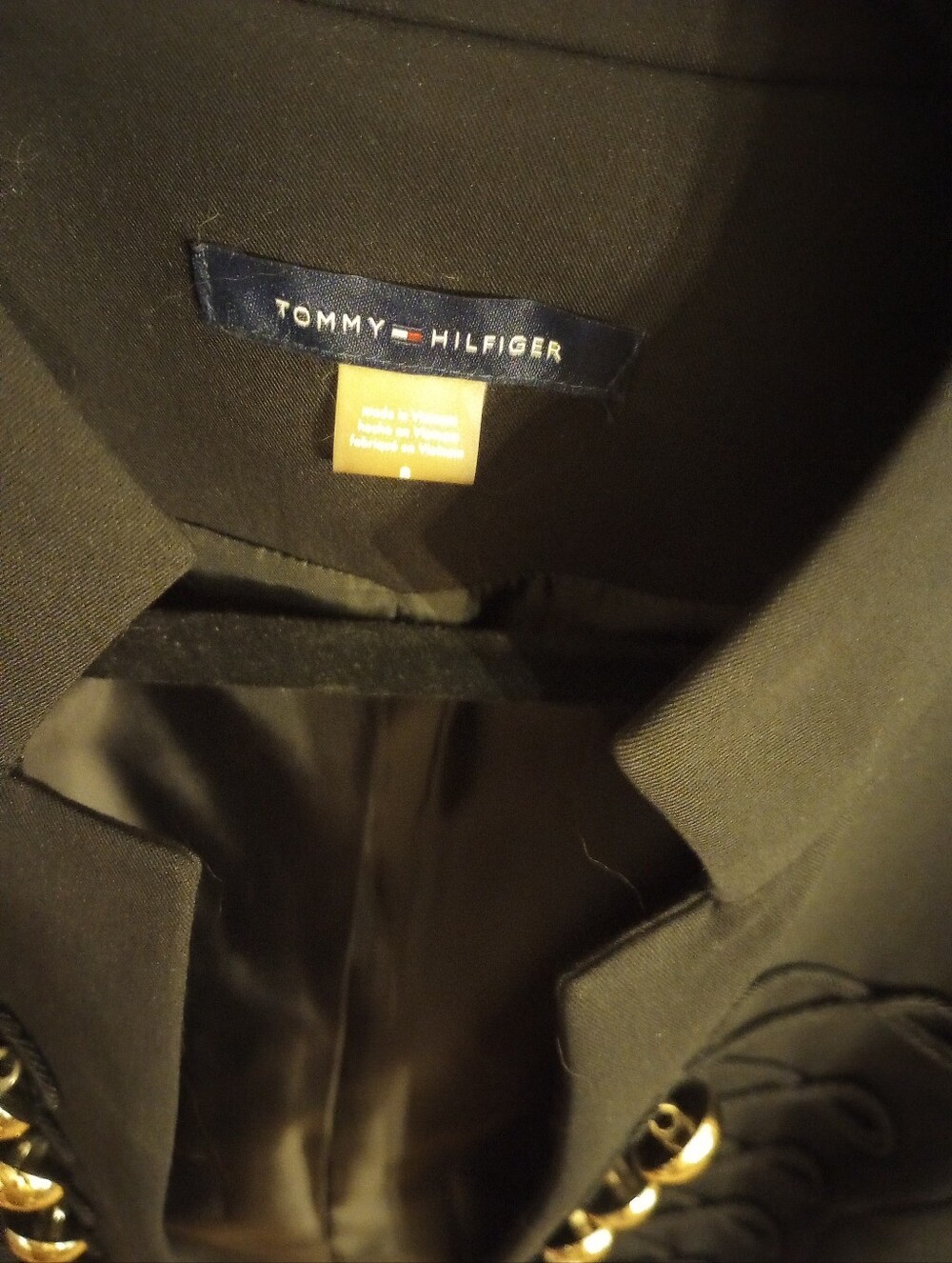 Tommy Hilfiger Blazer, Buttons Braided Size 8 - Picture 7 of 11